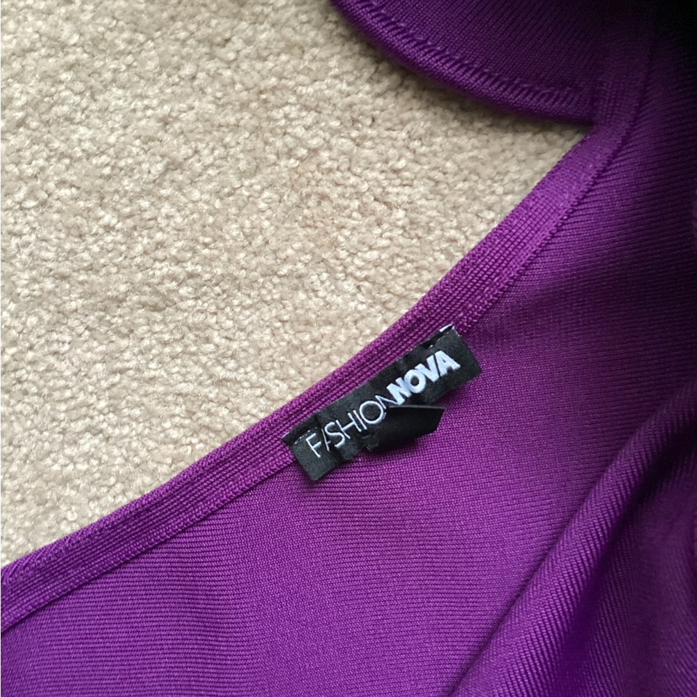 Fashion Nova Vibrant Purple Apparel. Large size never been worn.